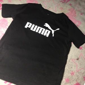 PUMA WEAR! FOR KIDS! BLACK PUMA T-SHIRT!